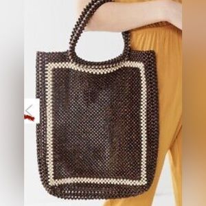 Elegant Brown and Cream Tote Bag